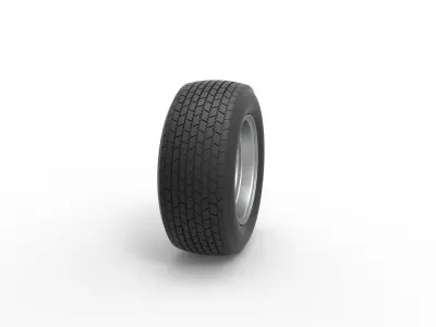 Wheel of Dirt Modified stock car V1 Scale 1 to 25 3D print model