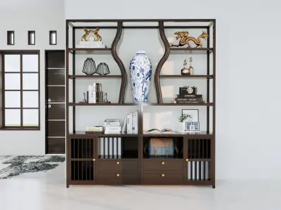 Luxury Wood Cabinet Furniture Design  3D model