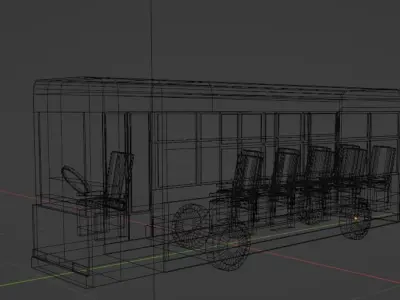 Bus Lowpoly - PMSMILE Free low-poly 3D model