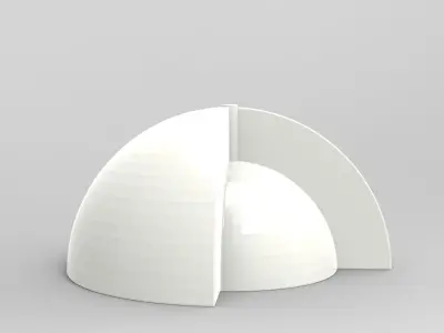 CONCRETE INCENSE BURNER 3D MODEL 3D print model