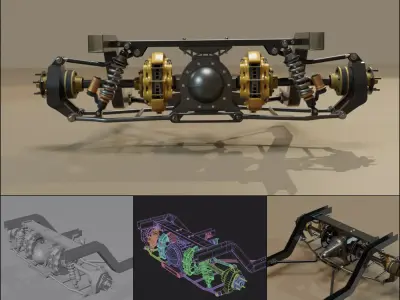 Racing Rear car truck suspension pack