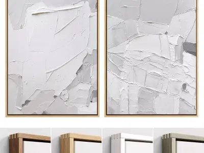 Plaster Two Frame 13 Low-poly 3D model