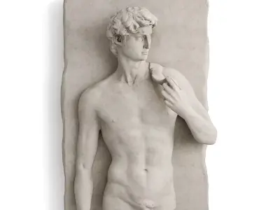 David wall relief 3D model