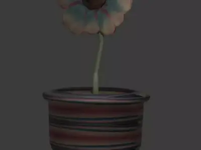 VHS Flower Pot Free 3D model
