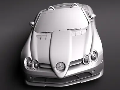 Mercedes-Benz SLR roadster 722s 3D Model 3D model