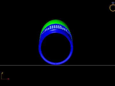 Women Ring 3D print model 19