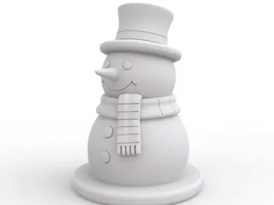 Snowman 3D Print Model 3D print model