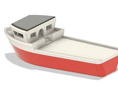 BOAT TOY BATH 3D print model