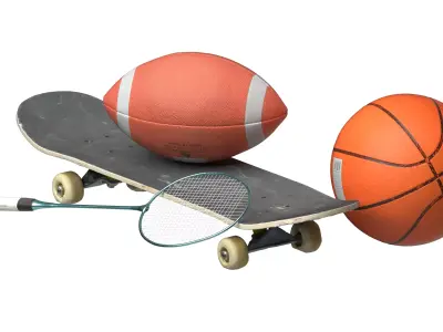 Sporting Goods Pack 02 3D model