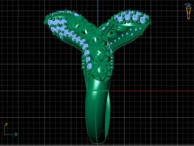 Two Head Women Ring 3DM Womens Ring 3d models 3D print model 3D print model 28