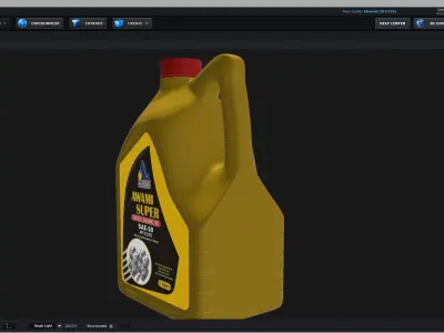 E3D - Mobil 1 Super 2000 X1 10W40 Engine Oil 3D model