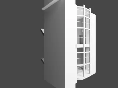 Architectural Staircase 3D model