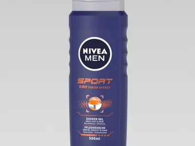 NIVEA MEN Sport 24h 500 ml 3D model