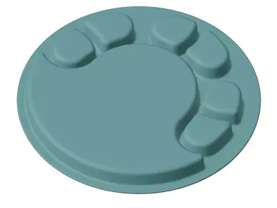 Plastic Premium Partition Plate 3D model