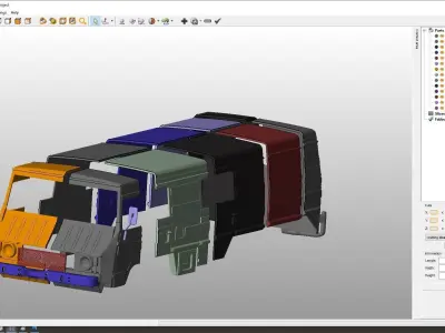 Pinzgauer 712K 6X6 Body For Print 3D print model