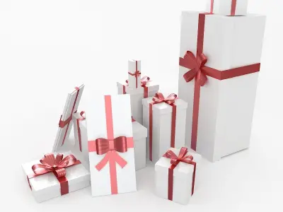 gift boxes 3D model