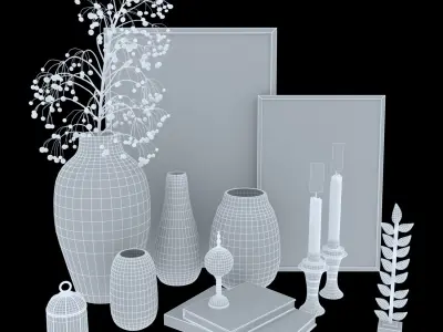decorative set 49 3D model buy