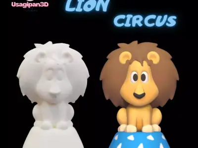 Lion Circus 3D print model