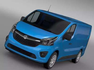 Vauxhall Vivaro Van 2017 3D model