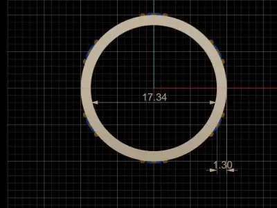 Wedding ring  3D print model 63