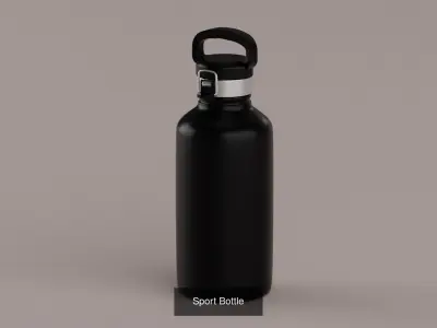 Sport Bottles 3D Model Pack