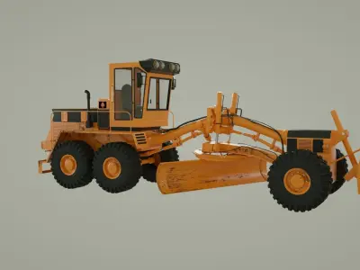 3D model of Modern Grader  3D model