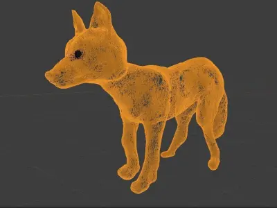 Coyote Puppy 3D model