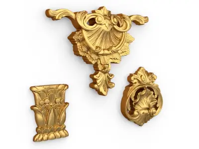 Classic decor ornament 72 3D model