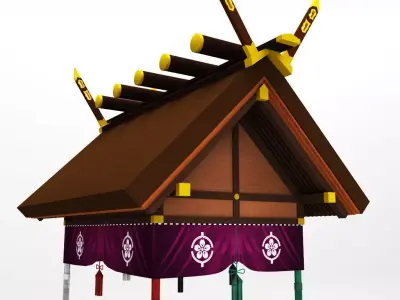 Sumo roof arena sport 3D model