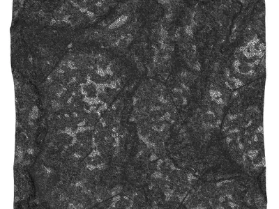 66-RockPanel piece of rock on wall 3D model