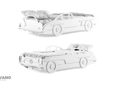 Mercedes 300SL Dream Bed 3D model