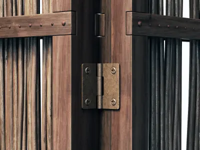 Screen branch crooked decor n3 3D model