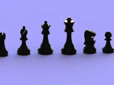 Chess board Free 3D print model