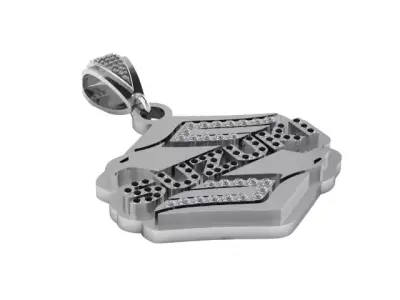 Suzuki Gold Pendant 3D Printable Jewelry Model 3D print model