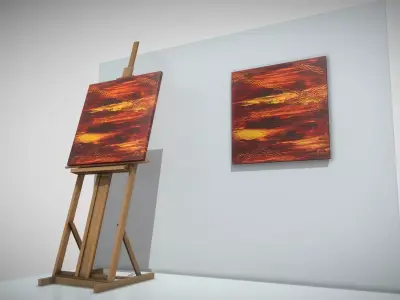 Ways - Oil Painting Low-poly 3D model