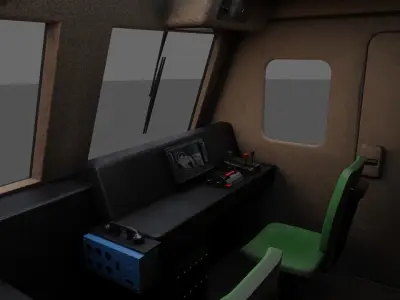 Diesel locomotive CC 207 Low-poly 3D model