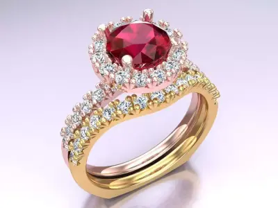 Diamond Ring - Womens Rings - N492008 3D print model