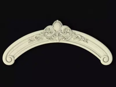 Central decor ornament for furniture 3D model 906