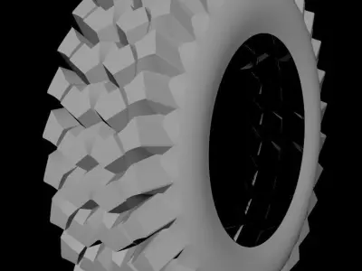 Vehicle tyre 3D model
