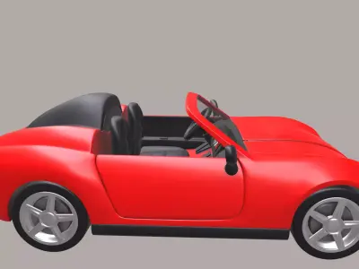 Cars and action games Toy Car Low-poly 3D model