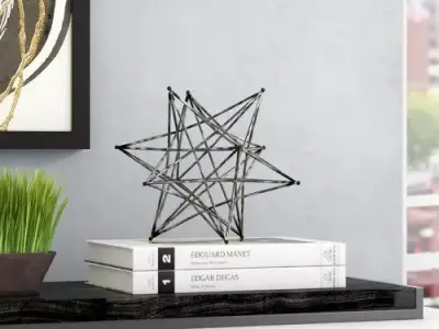 Silver Foye Decor Sculpture Free 3D model