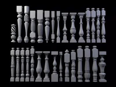 30 Baluster 3D model