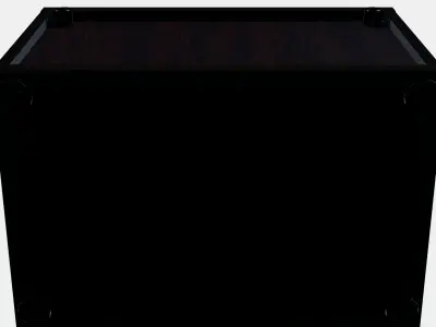 BESTA Shelf unit with glass door 5 3D model