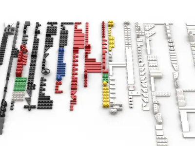 TwindBricks3D - 10330 McLaren MP44 - Ayrton Senna 3D print model