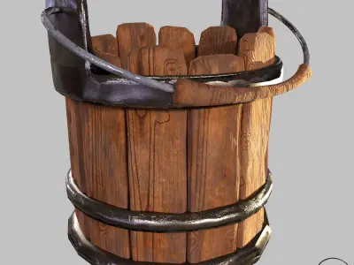 fireplace accessory Low-poly 3D model