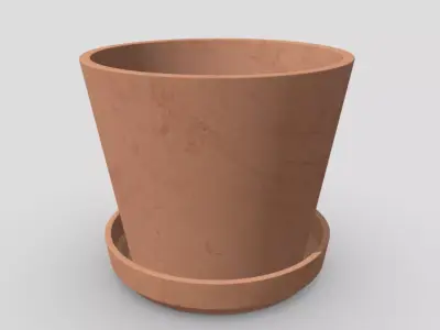 Plant Pot 2 Low-poly 3D model