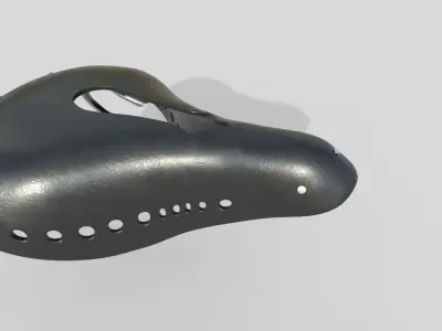 Bike sport saddle Brooks cycle 3D model Low-poly 3D model