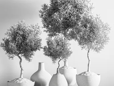 indoor plant stant 46 3D model