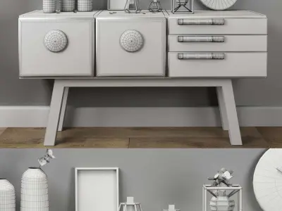 Decorative set07 3D model