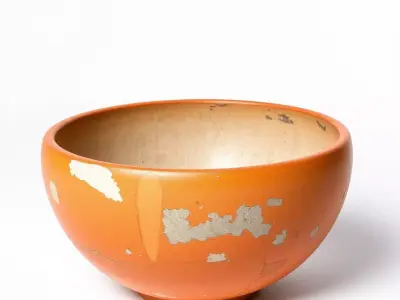 Rustic Terracotta Bowl model pack Low-poly 3D model